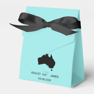 Wedding Welcome to Australia Map Favour Box