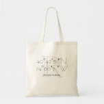 Wedding Welcome Tote Bag<br><div class="desc">Customize this elegant wedding welcome tote with your initials,   wedding date and the coordinates of your wedding place.</div>