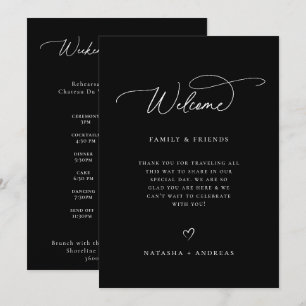 Wedding Welcome Weekend Timeline Program