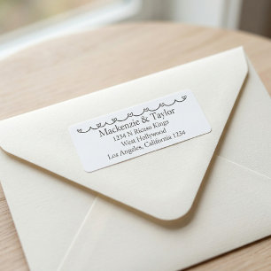 Wedding Whimsical Doodles Grey and White 