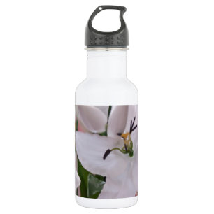 wedding white lily flowers floral flora love vines 532 ml water bottle