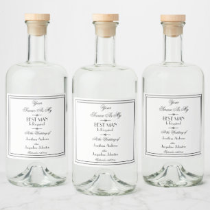  Wedding Will You Be My Best Man Proposal  Liquor Bottle Label