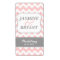 Wedding Wine Bottle Pink Chevron Pattern Favour