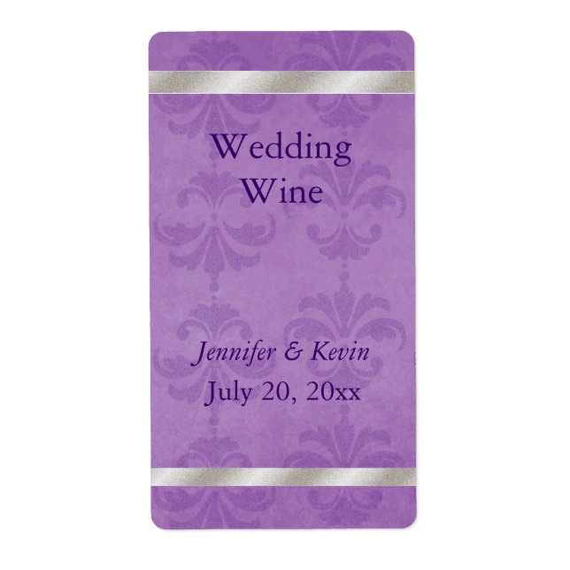 Wedding Wine Label (Front)