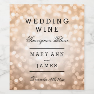wedding wine label