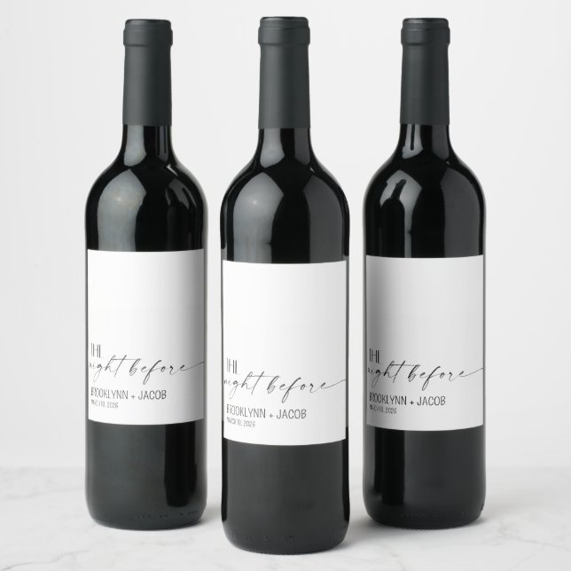 Wedding Wine Label, Custom Wine Bottle Label (Bottles)