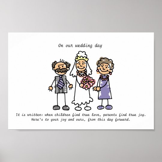  Wedding Wish for Bride s Parents Poster Zazzle.ca