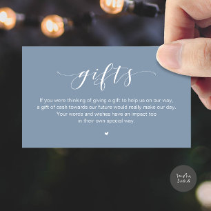 Wedding Wishing Well, A Note On Gifts Enclosure Card