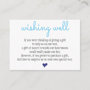 Wedding Wishing Well Card