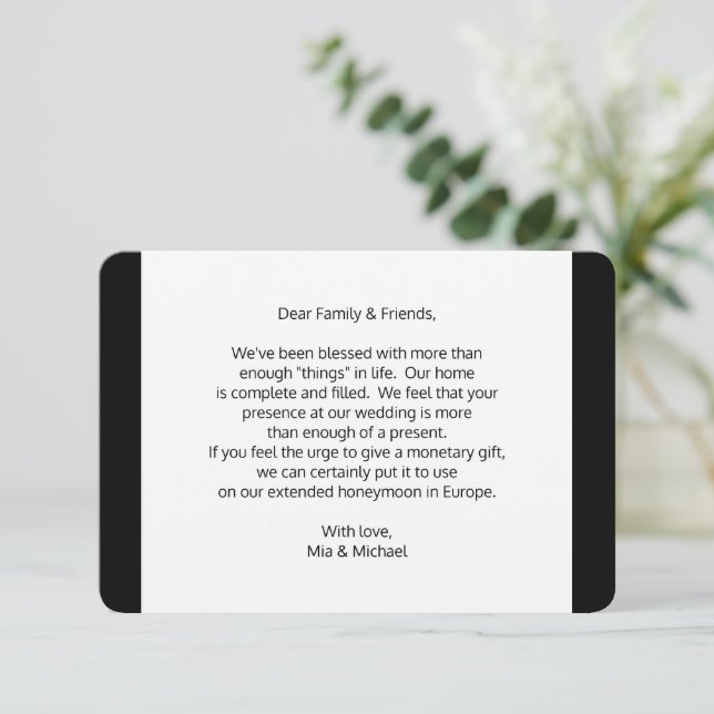 Wedding Wishing Well Money Gift Enclosure (Standing Front)