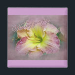 Wedding - Wishing You Joy Magnet<br><div class="desc">Daylilies are easy to grow,  lovely to look at,  and brighten any garden.  There are,  literally,  hundreds of choices of colour,  shape and size.</div>