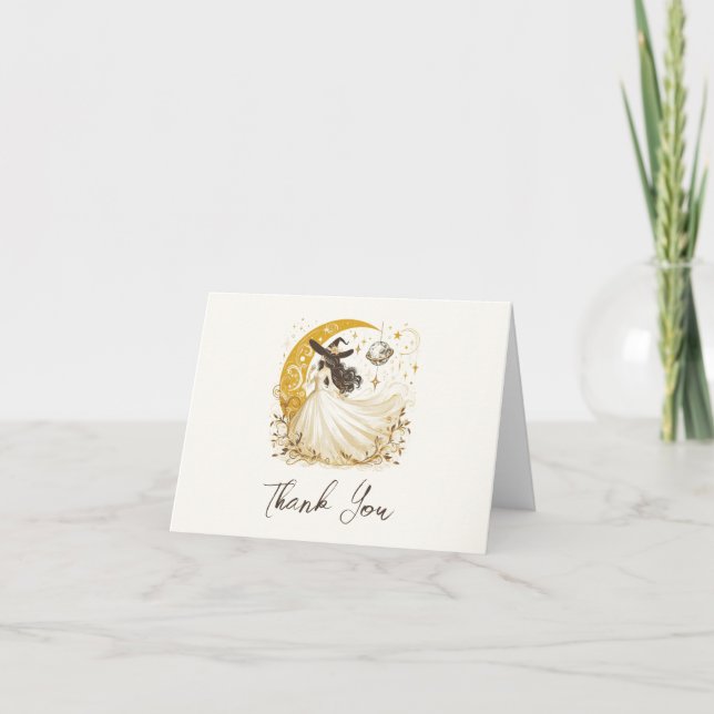 Wedding Witch Thank You Card (Front)