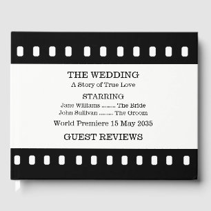 Wedding With A Movie Film Theme Guestbook