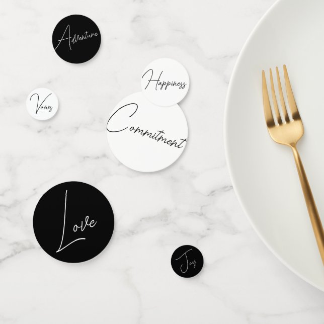 Wedding Words Saying Theme Romantic Table Confetti (Group)