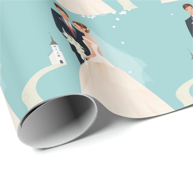 Wedding Wrapping Paper (Roll Corner)