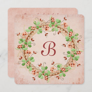 Wedding Wreath Vow Renewal Invitation