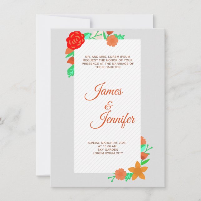 weddinginvitation #weddingstationery invitation (Front)