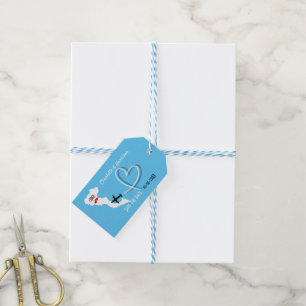 Weddings Abroad Destination Corfu Save The Date Gift Tags