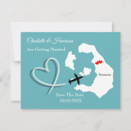 Weddings Destination Santorini Save The Date