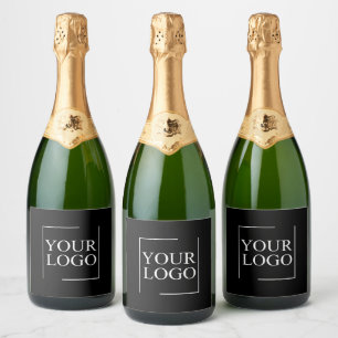 Weddings Modern Elegant Personalized Gift Idea Sparkling Wine Label