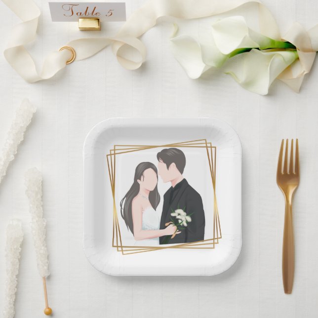Weddings Paper Plate (Wedding)