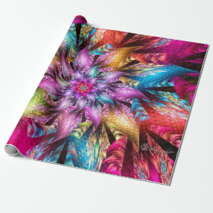 Wedge Julia Spiral Wrapping Paper