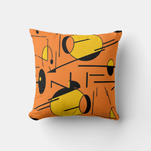 Wedge of the Atomic Monster - Ken Gauge MCM Art Throw Pillow