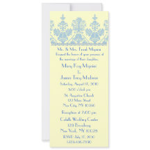 Wedgewood Formal Trim Motif Wedding Invitation