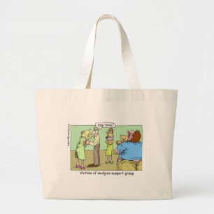 Wedgie Support Group Cartoon Gifts & Collectibles Large Tote Bag