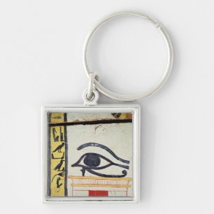Wedjat Eye, detail from the sarcophagus cover of t Keychain