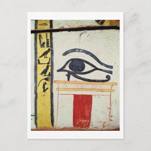 Wedjat Eye, detail from the sarcophagus cover of t Postcard