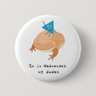 Wednesday Frog 2 Inch Round Button