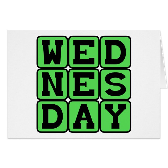 Wednesday, Hump Day (Front Horizontal)