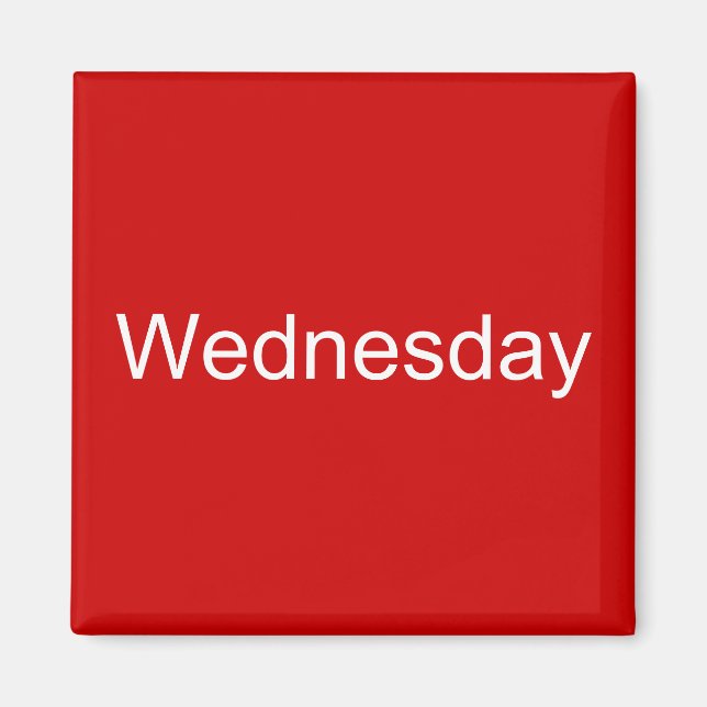 Wednesday Magnet (Front)
