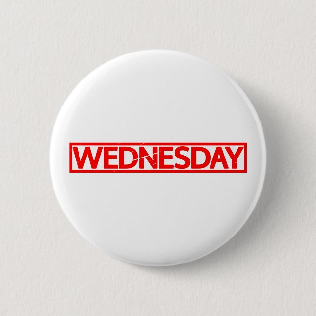 Wednesday Stamp 2 Inch Round Button (Front)