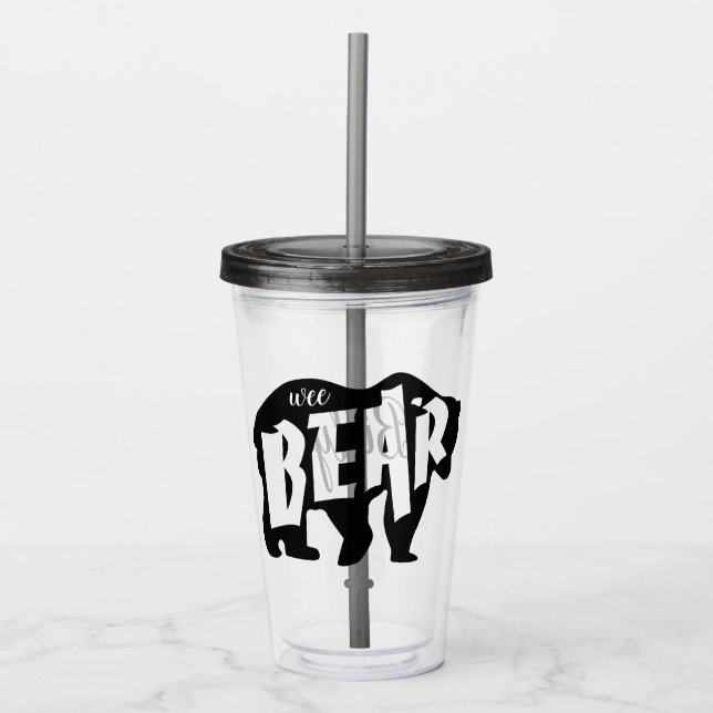 Wee Bear Acrylic Tumbler (Front)