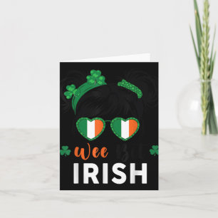 Wee Bit Irish St Patricks Day Cute Toddler Teen Gi Card