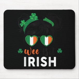 Wee Bit Irish St Patricks Day Cute Toddler Teen Gi Mouse Pad