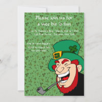 Wee Bit 'o Fun St. Patrick's Party Invitation