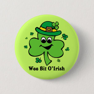Wee Bit O' Irish 2 Inch Round Button