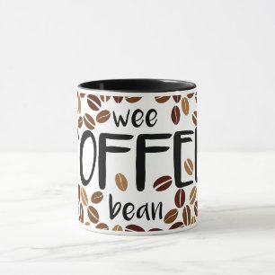 Wee Coffee Bean - Classic White Mug / Black Inside