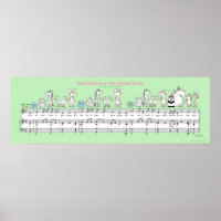 WEE FISH EWE A MARE EGRETS MOOSE Boynton poster