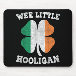 Wee Little Hooligan Funny St Patricks Day Teen Boy Mouse Pad