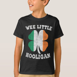 Wee Little Hooligan Funny St Patricks Day Teen Boy T-Shirt