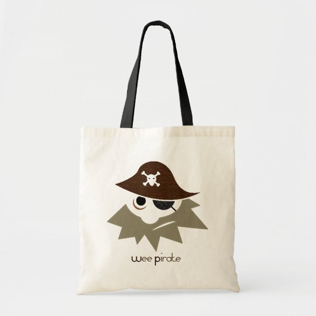 Wee Pirate CUTE Diaper or Tote (Front)