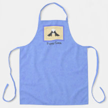 Wee Scotties Puppy Love All-Over Print Apron