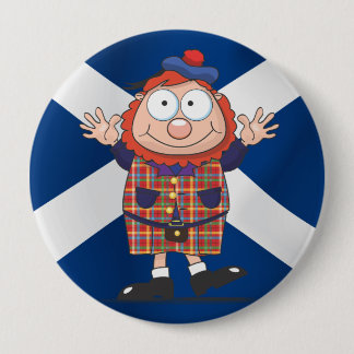 Wee Scottish guy 4 Inch Round Button