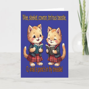Wee, Sleeket, Cowran Timrous Beastie Greeting Card