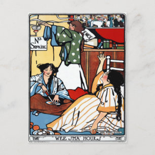 Wee Sma' Hours by Sadie Wendell Mitchell 1909 Postcard