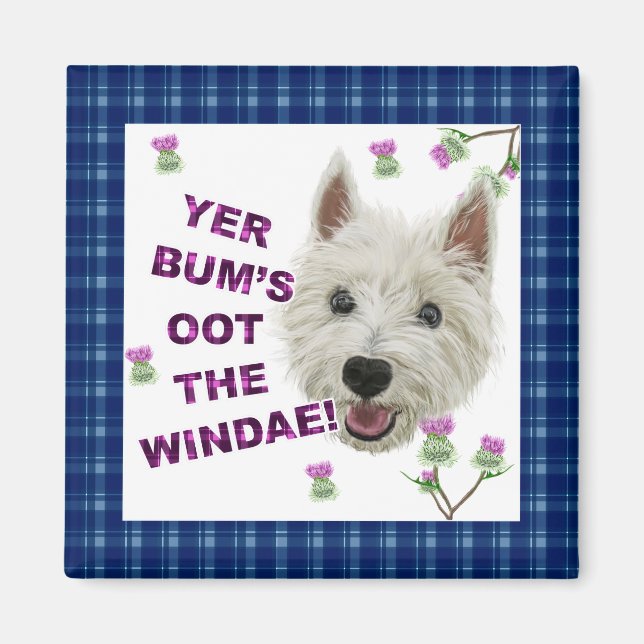 Wee Westie’s Words of Wisdom Magnet (Front)